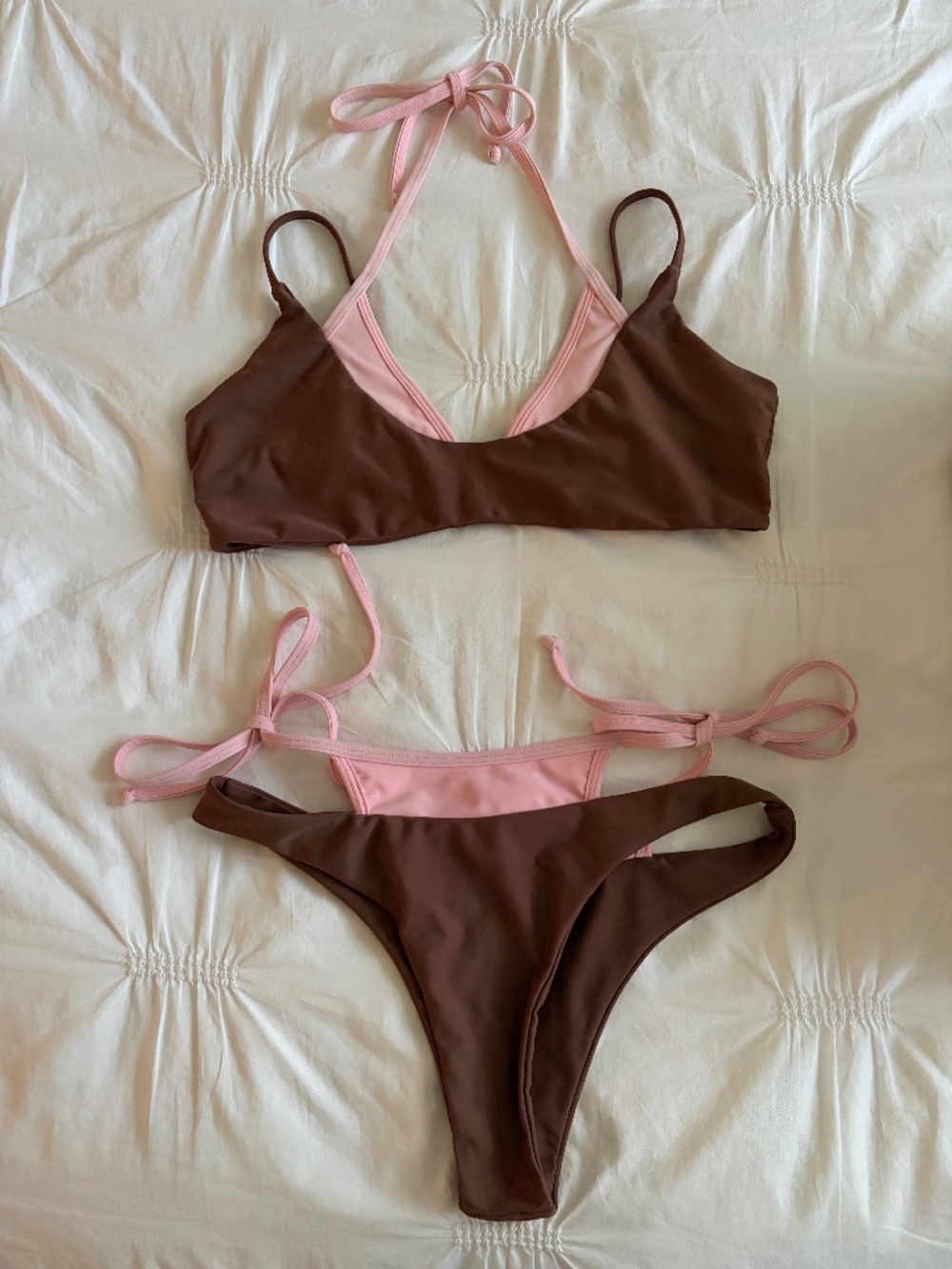 Strawberry Milk Mob Double Dipped Bikini Set | Size L